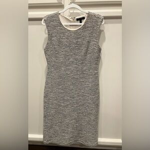 Banana Republic Monochrome Textured Midi Dress